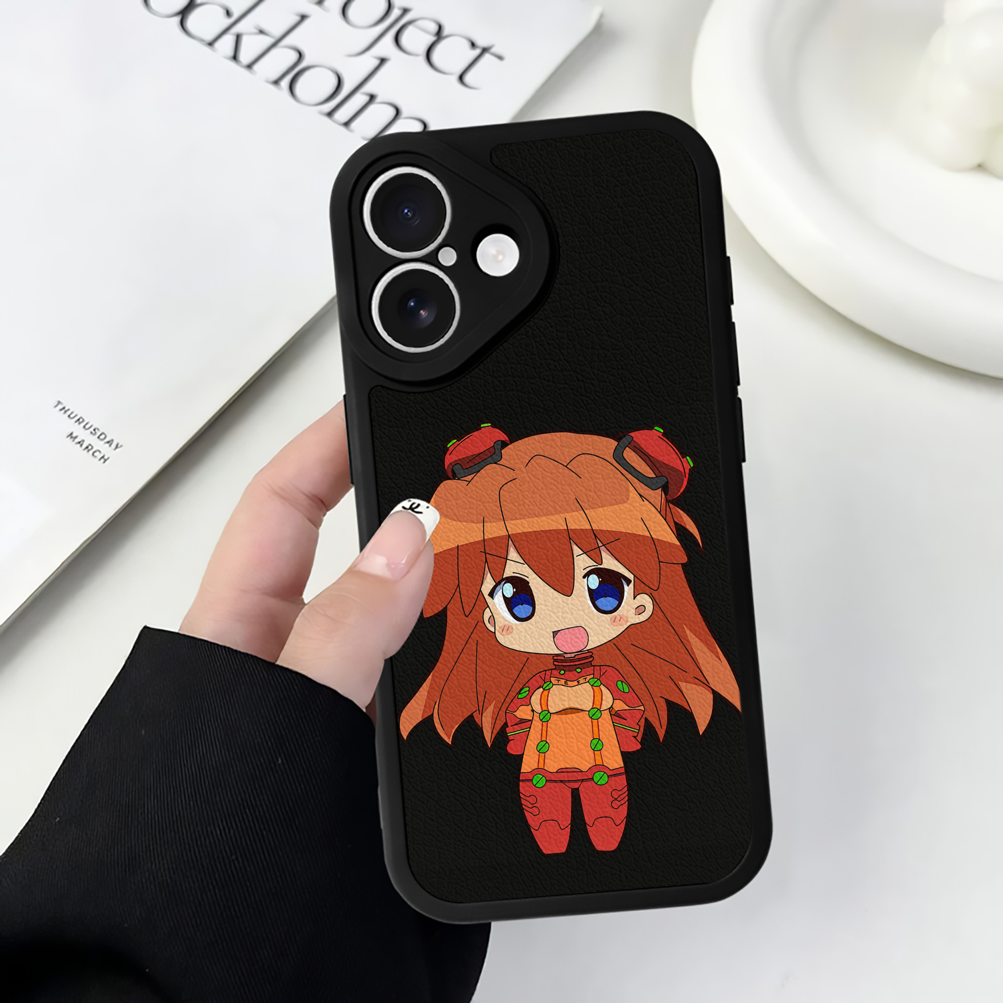 （画像用） EVA 新世紀エヴァンゲリオン 【iPhone 16シリーズ対応】シリコンスマホケース（レザー調） 材質：シリコン
